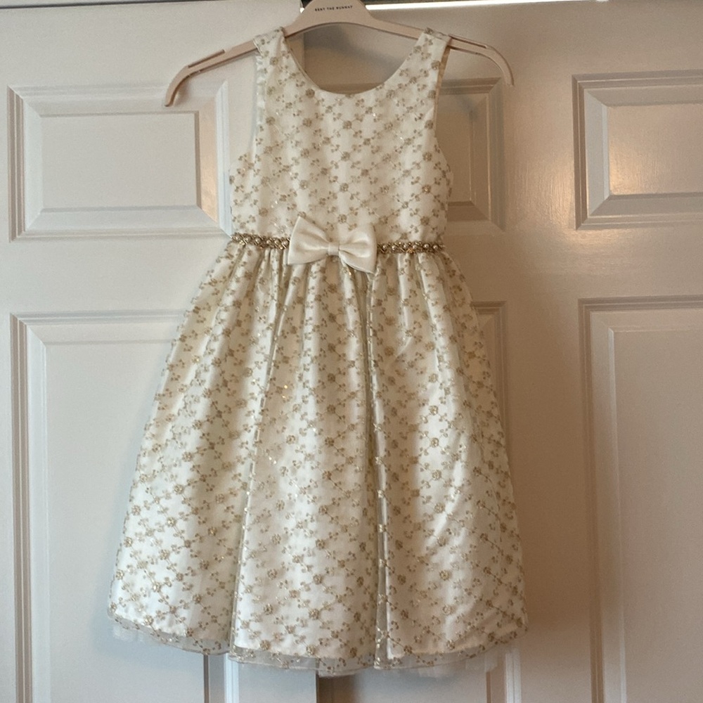 Blueberries blvd gold dress - Picture 3 of 4